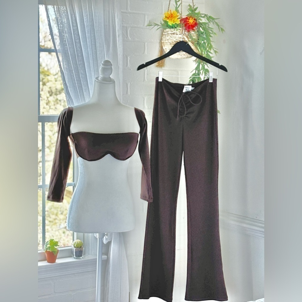 Princess Polly Ribbed Summer Festive Outfit Sz 6 Off-the-Shoulder Sexy Party